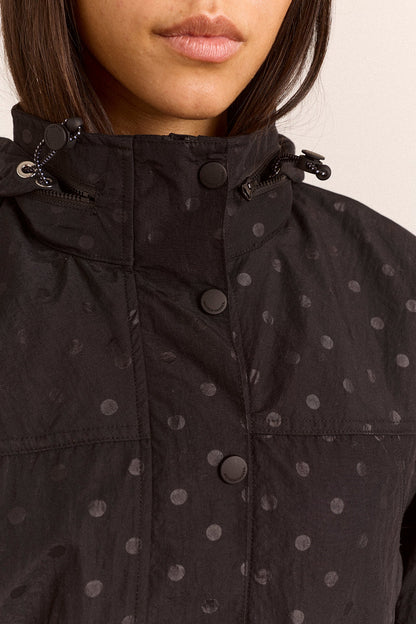 Athena Raincoat- Black Spot
