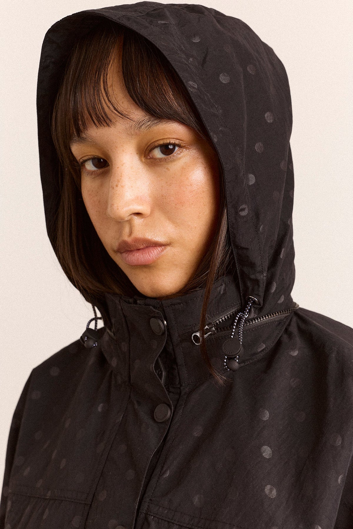 Athena Raincoat- Black Spot