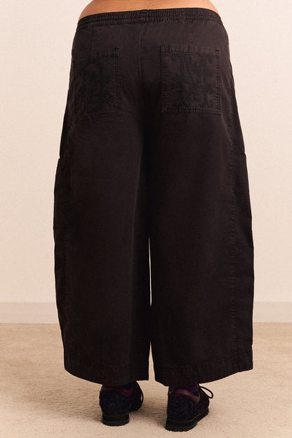 Felix Twill Trouser - Washed Black