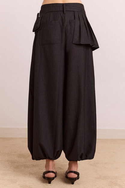 Mavi Tailored Balloon - Navy Pinstripe
