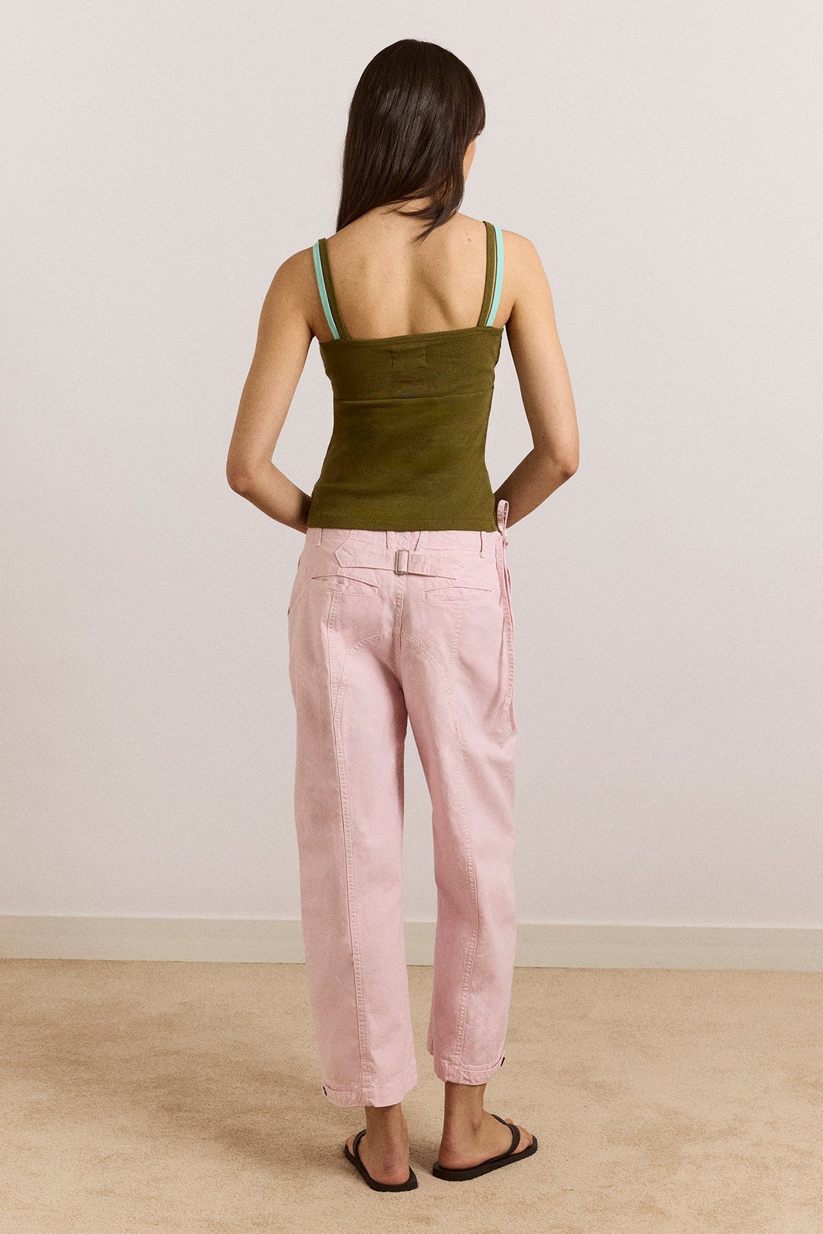 Yves Capri Trouser - Pink