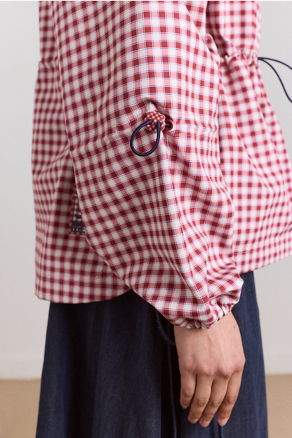 Matilda Waterproof Raincoat - Cherry Gingham